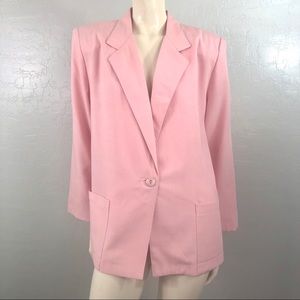 Sag Harbor Petite Pink Lightweight Unlined Blazer